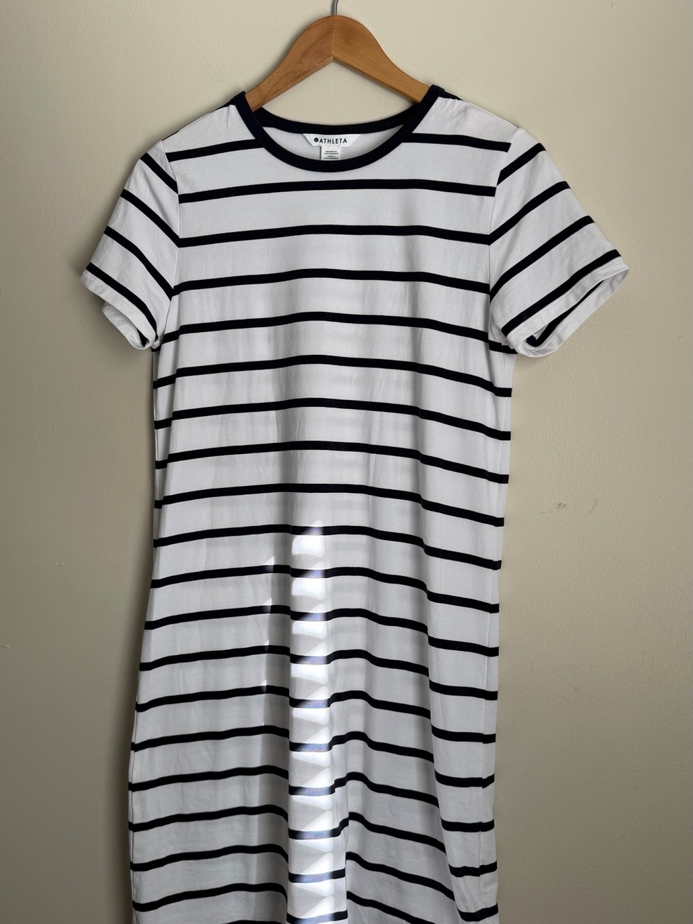 Athleta Striped T-Shirt Dress | Size Small